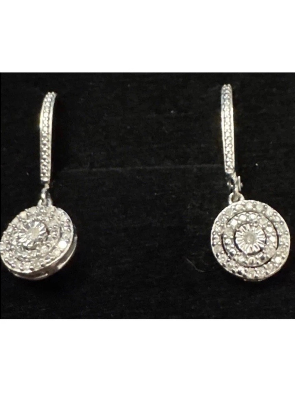 Sterling sliver. 925  diamond Circle Drop Earrings - Women Jewelry from Macy’s